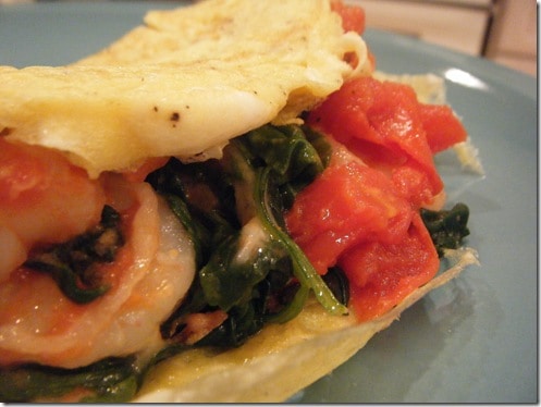 shrimp omelet