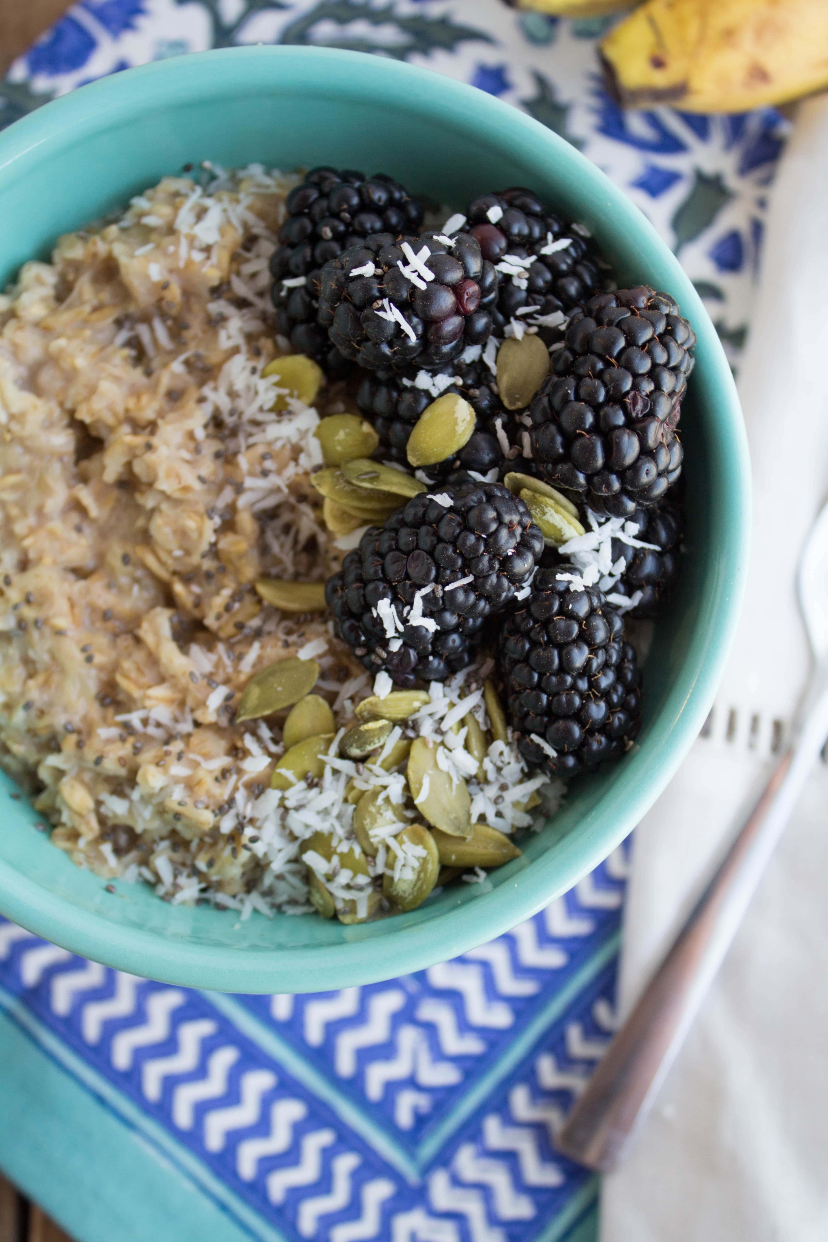 perfect microwave banana oatmeal