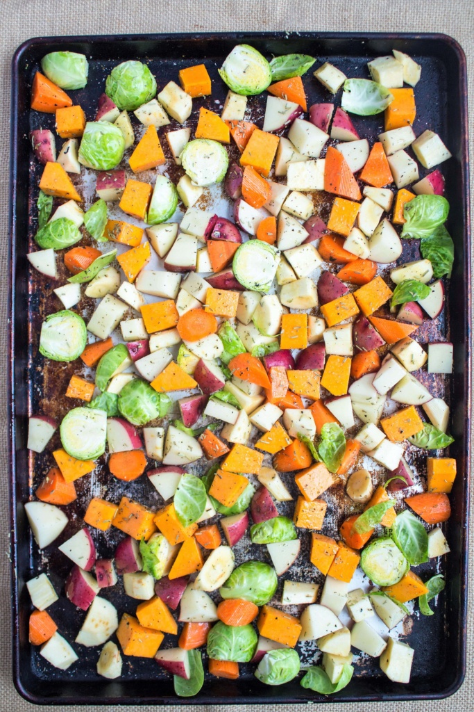 how to make garlic herb roasted veggies