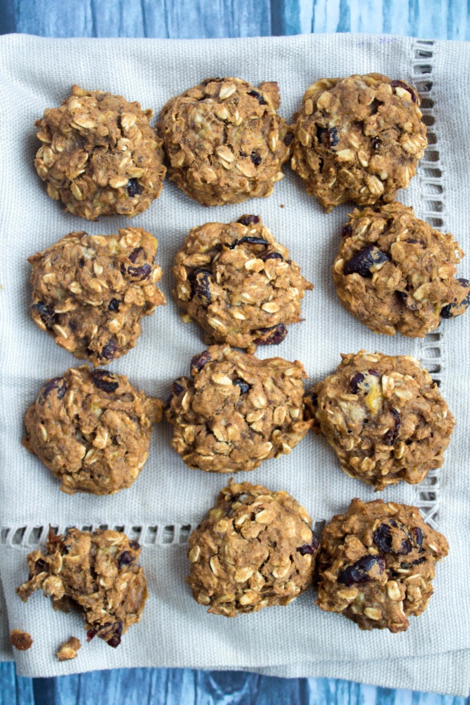 oatmeal banana pumpkin cookies