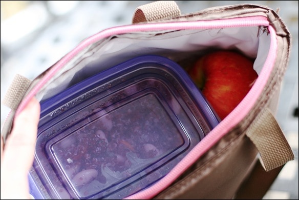 Quick healthy packed lunch