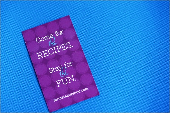 fannetastic food business card
