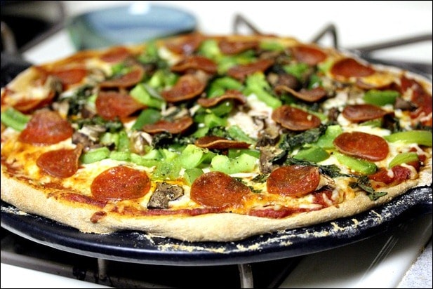 homemade pizza