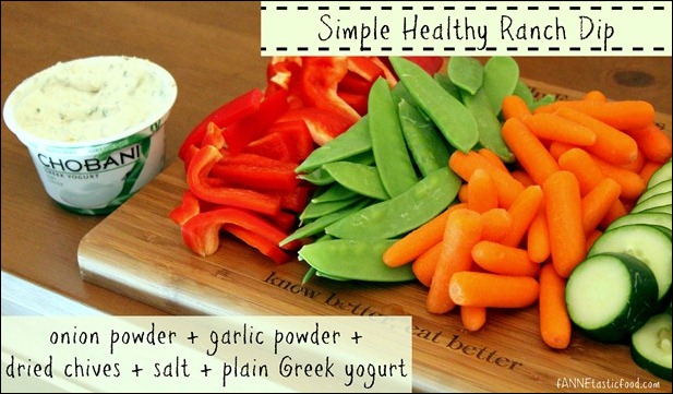 healthy ranch dip