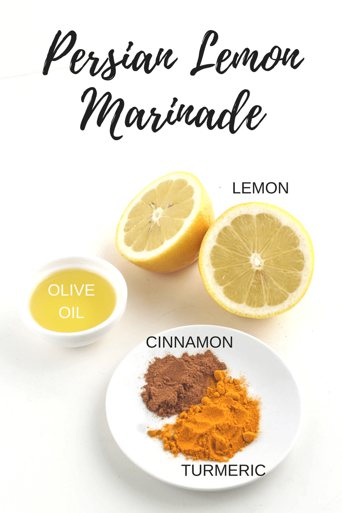 Persian lemon marinade ingredients