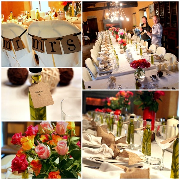 reception table