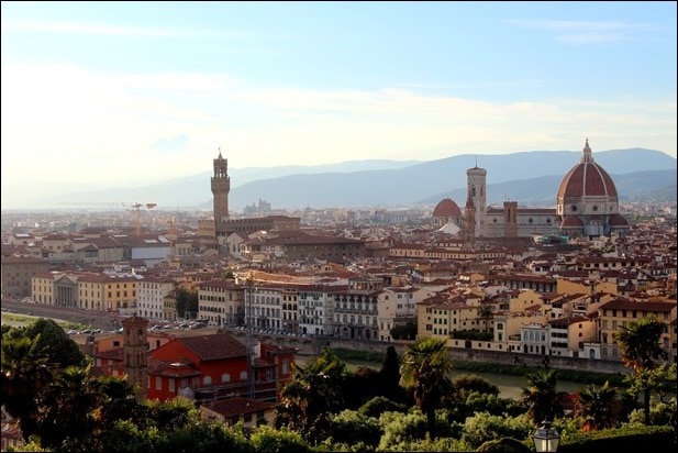 view from piazzale michelangelo