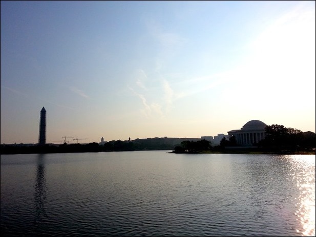 early morning tidal basin washington dc