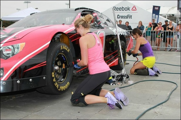 nascar tire change