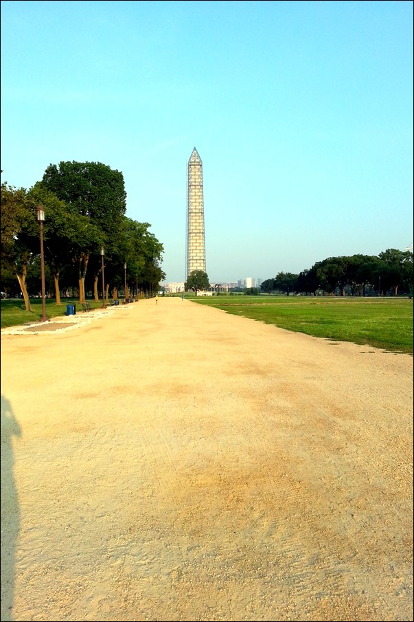 washington monument under repair