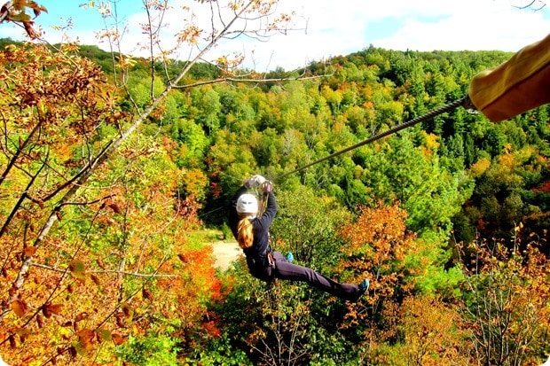 zip lining in quebec