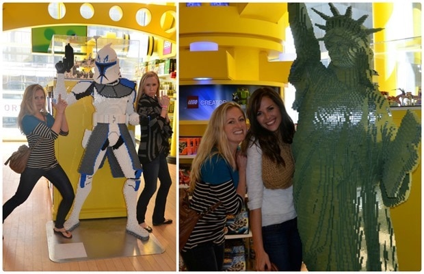 FAO Schwartz giant lego statues