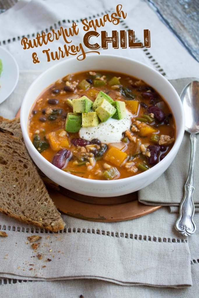 butternut squash turkey chili recipe