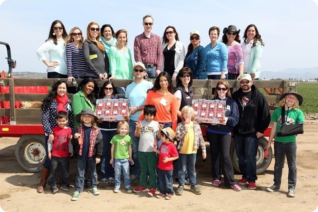 California Strawberry Commission Field Tour group
