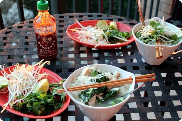 homemade chicken pho