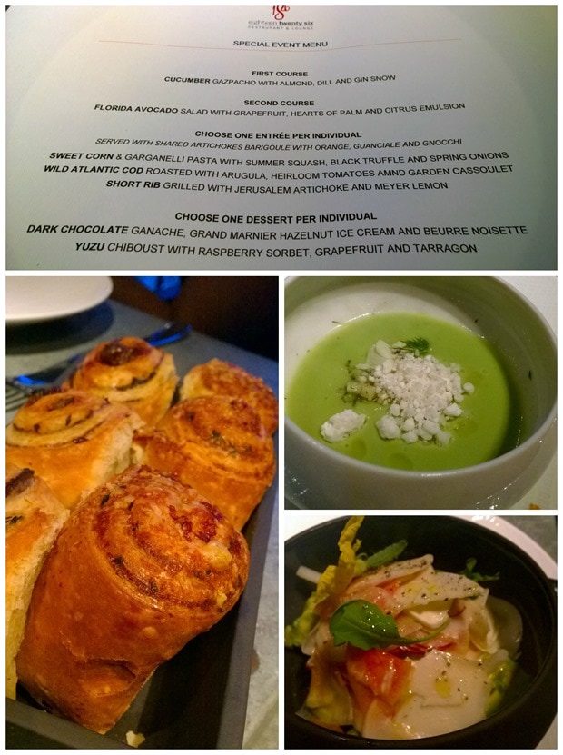 1826 collins south beach dinner