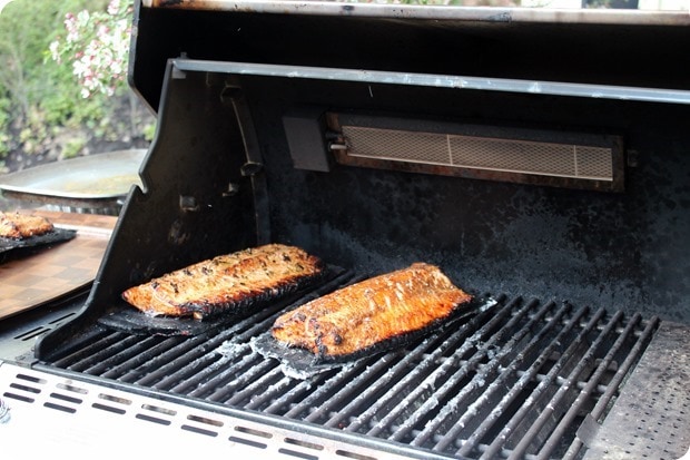 cedar plank salmon