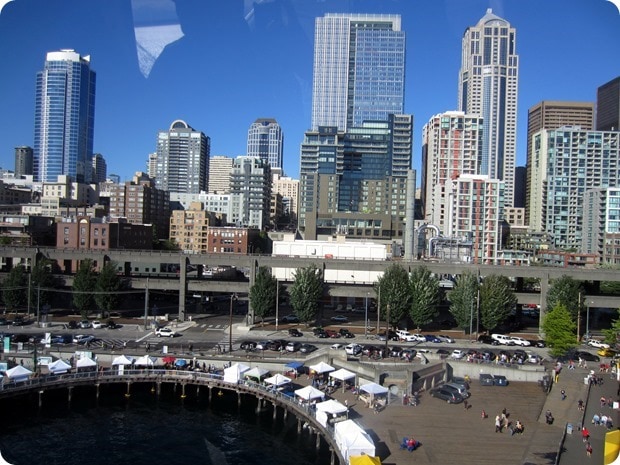 view from seattle great wheel