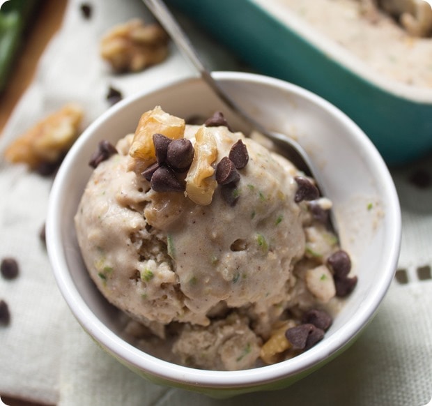 zucchini bread almond milk ice cream