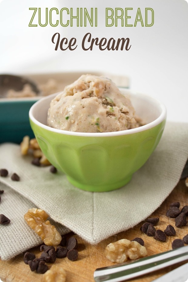 zucchini bread almond milk ice cream