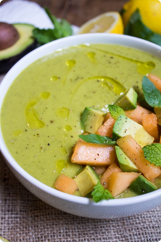 cantaloupe avocado soup melon avocado soup recipe