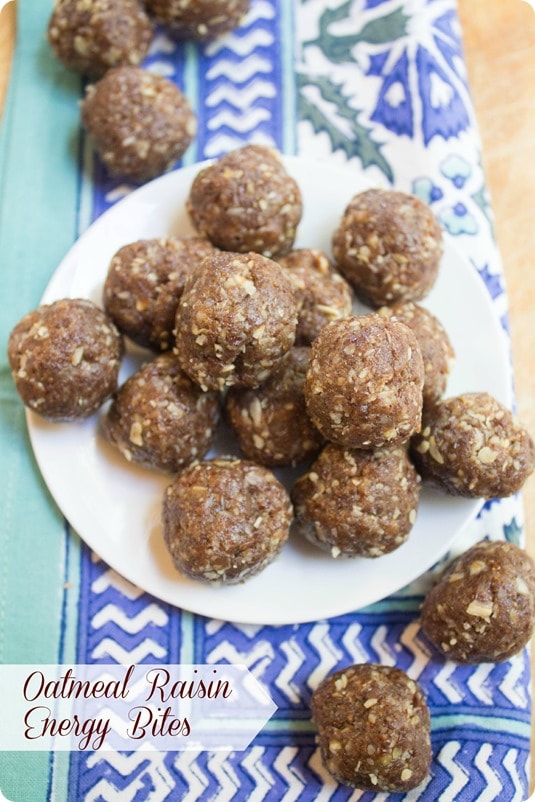 oatmeal raisin energy bites recipe