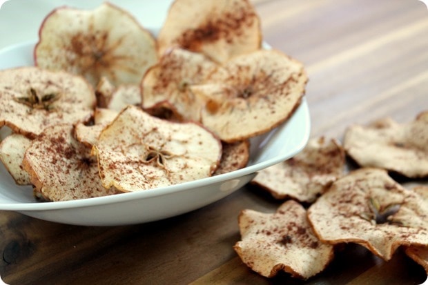 spiced baked apple chips recipe