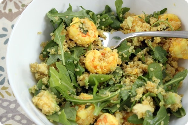 Caribbean Shrimp Quinoa Salad