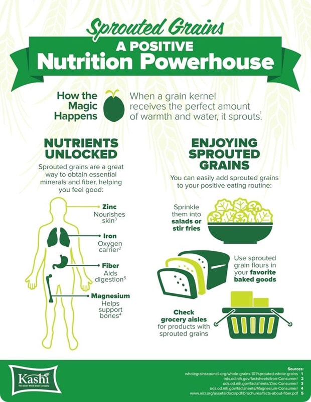sprouted grains infographic