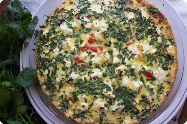crustless spring veggie quiche healthy