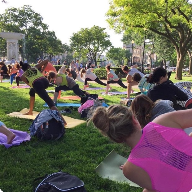 dupont circle outdoor yoga lululemon