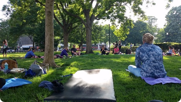 lululemon yoga in the park dupont circle