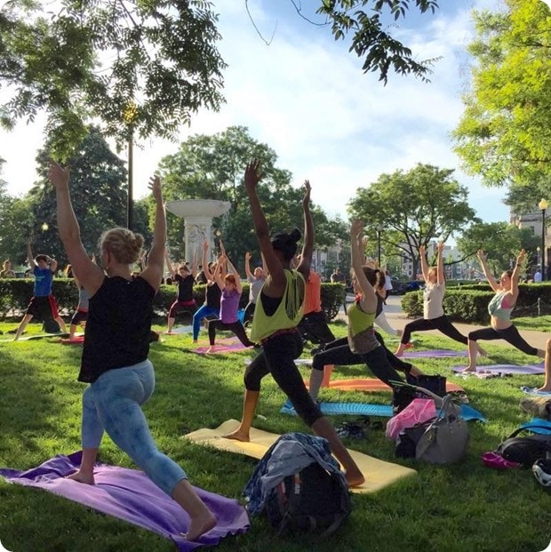 outdoor yoga dupont circle