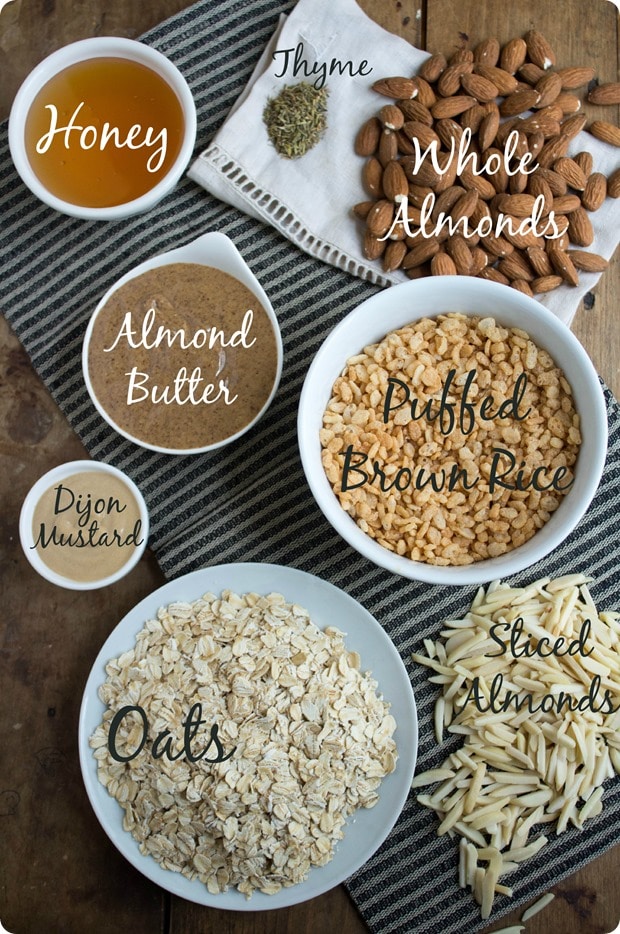 savory no bake granola bars ingredients