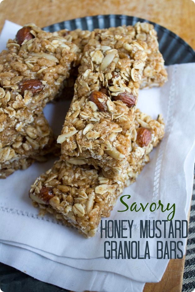 savory honey mustard granola bar recipe no bake
