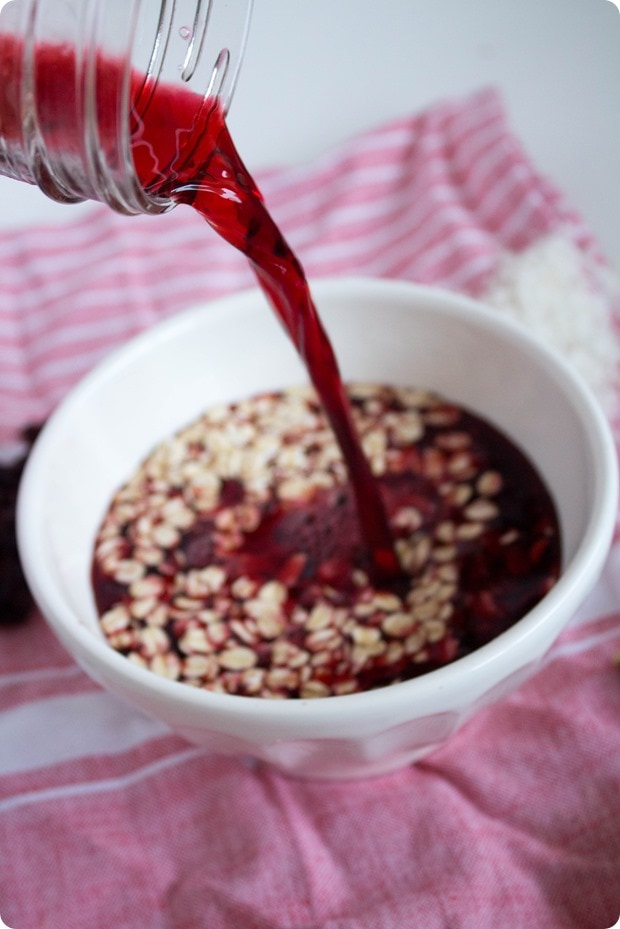 tart cherry oatmeal step 1