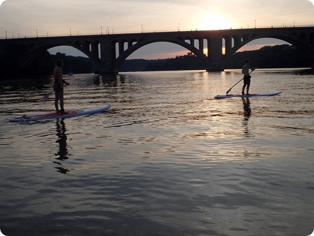 sunset sup key bridge boathouse