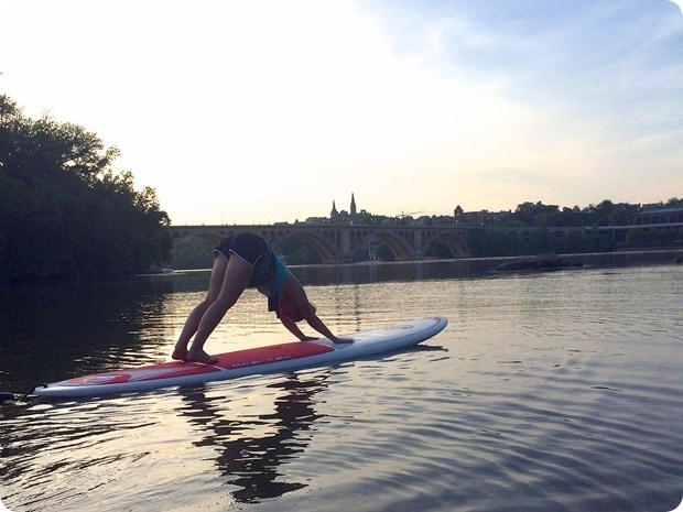 sup yoga down dog