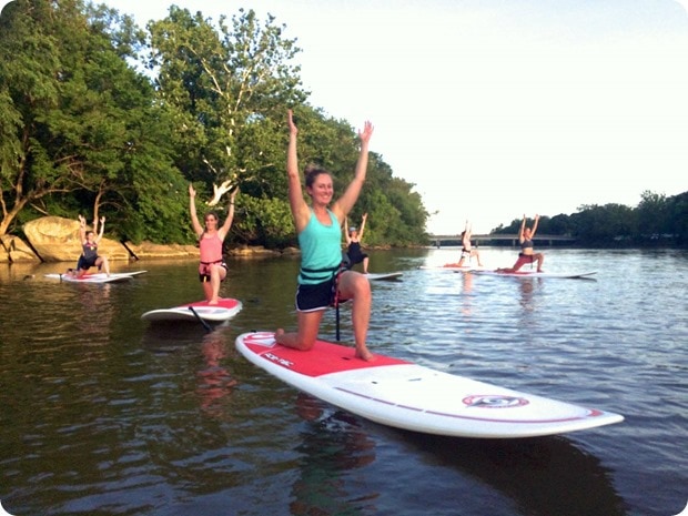 sup yoga lunge