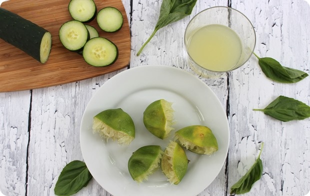 how to make cucumber lime basil prosecco drink