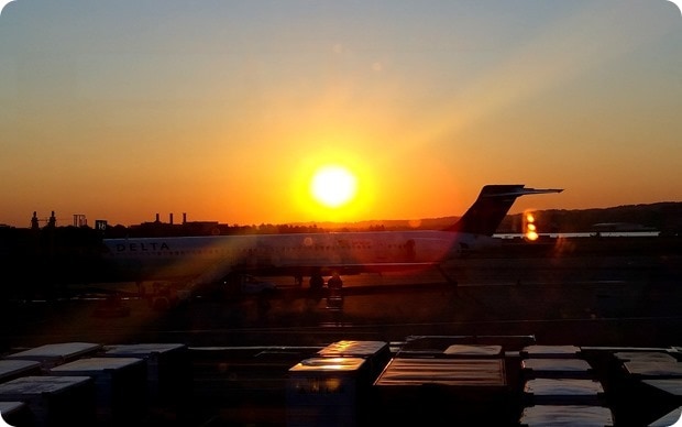airport sunrise