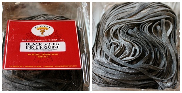 black squid ink linguine severino