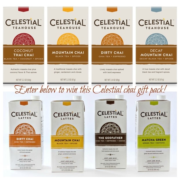 celestial seasonings chai giveaway