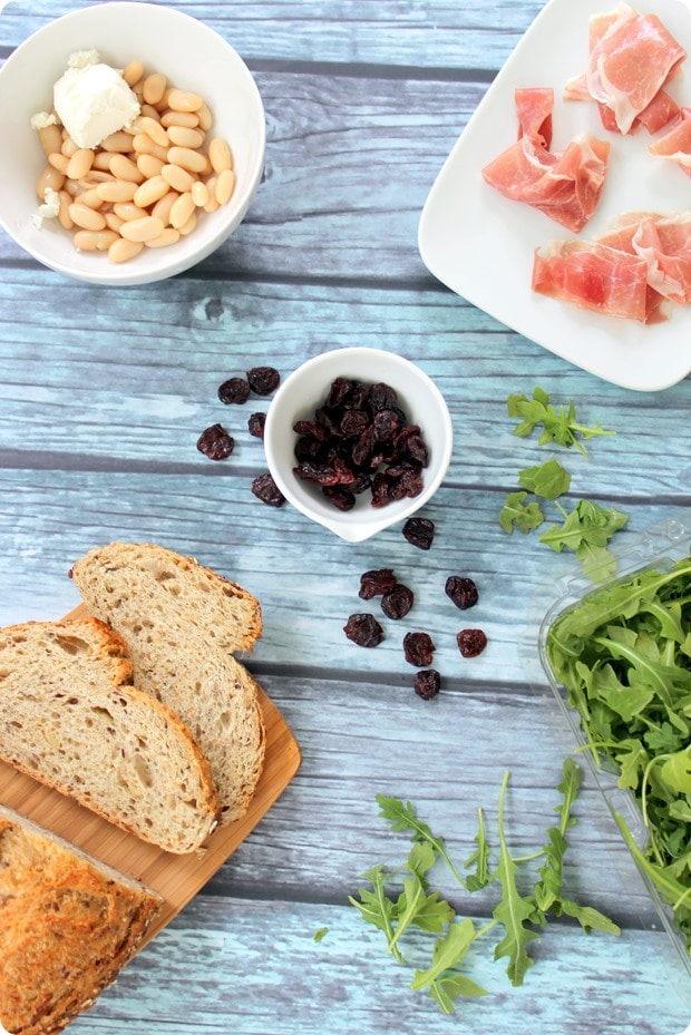 tart cherry proscuitto sandwich ingredients