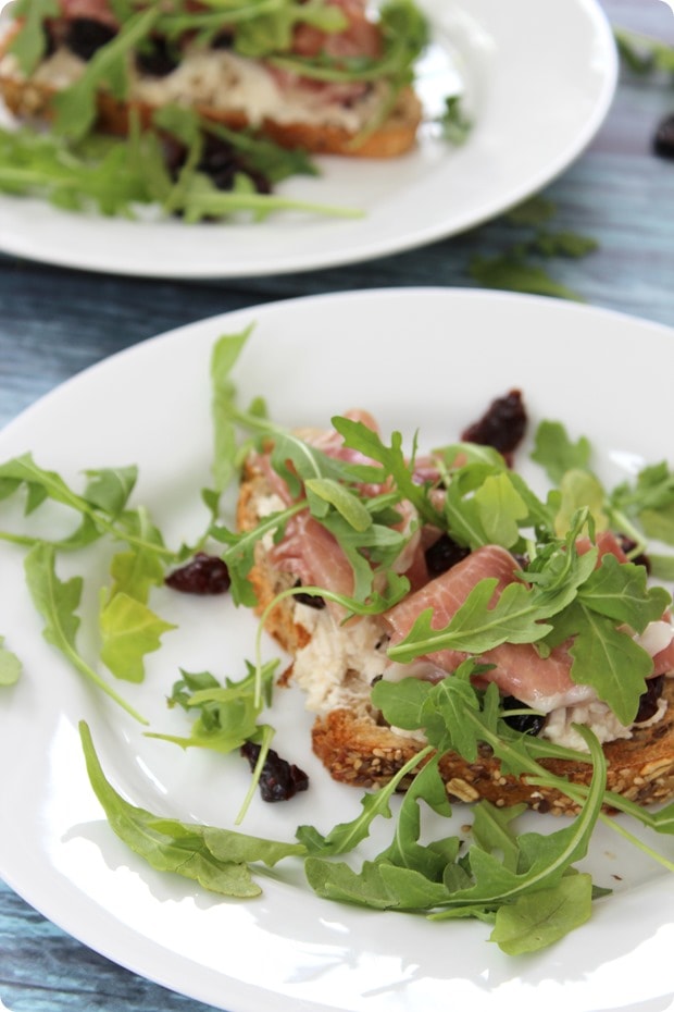 tart cherry proscuitto sandwich