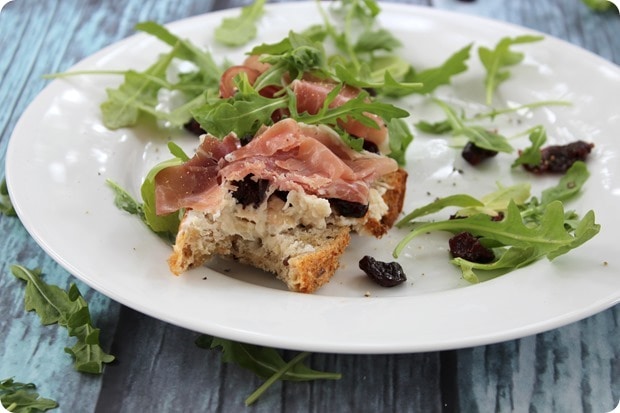 tart cherry proscuitto sandwich
