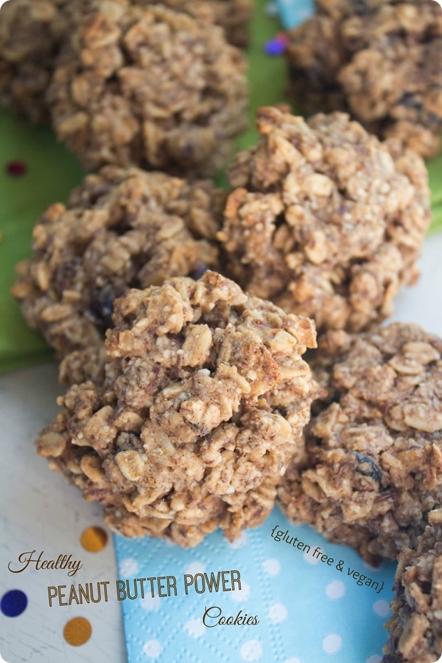 healthy peanut butter power cookies