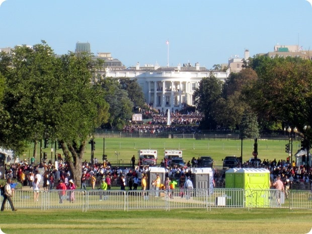 pope in DC white house