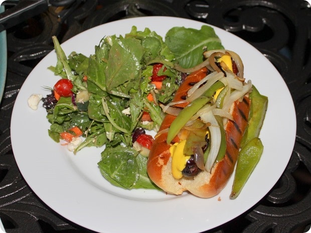 healthy sausage dinner