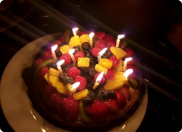 birthday fruit tart